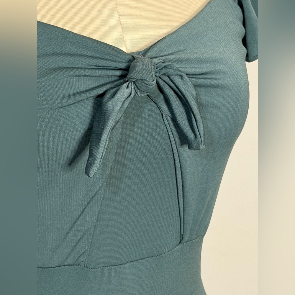 Weissman Contemporary Dance Costume Dress Teal W … - image 4